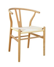 Silla WISH, madera de haya, natural, fibra trenzada