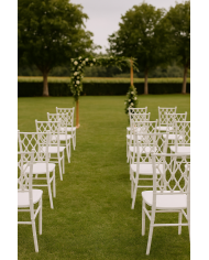 Silla TRENZA, apilable, polipropileno blanco