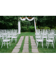 Silla TRENZA, apilable, polipropileno blanco