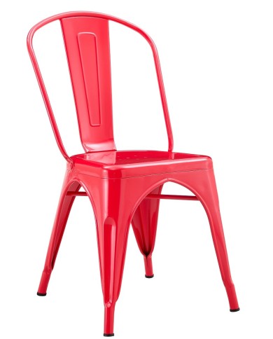 Silla TOL EK LIMITED, acero, rojo