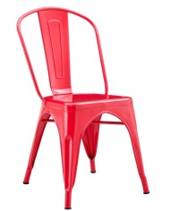Silla TOL EK LIMITED, acero, rojo