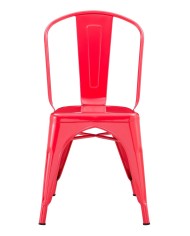 Silla TOL EK LIMITED, acero, rojo