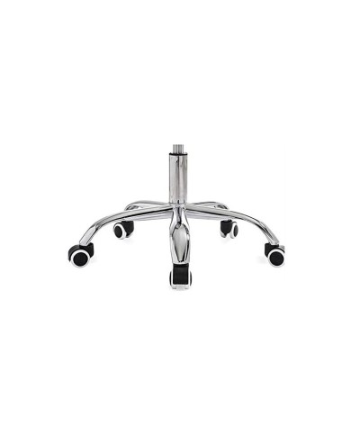 Sillón de oficina FISS NEW, brazos blanco, basculante, estructura y malla negro