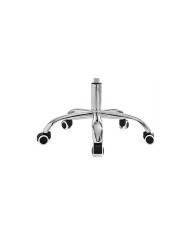 Sillón de oficina FISS NEW, brazos blanco, basculante, estructura y malla negro