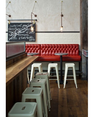 Taburete TOL EK LIMITED, acero, gris plata