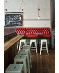 Taburete TOL EK LIMITED, acero, gris plata