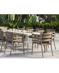 Sillón SALERNO, apilable, polipropileno antracita