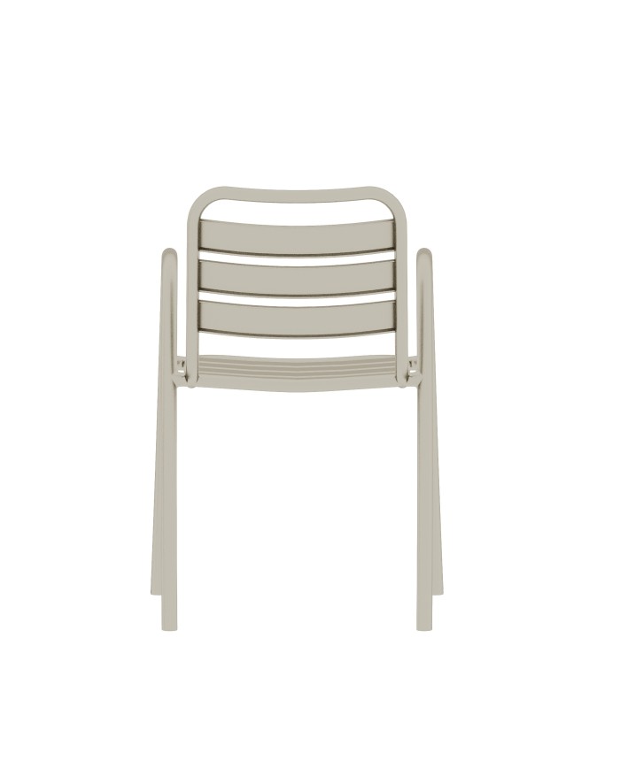 Sillón TROPICANA, apilable, polipropileno gris pálido