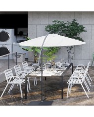 Sillón TROPICANA, apilable, polipropileno gris pálido