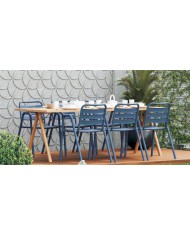 Sillón TROPICANA, apilable, polipropileno gris pálido