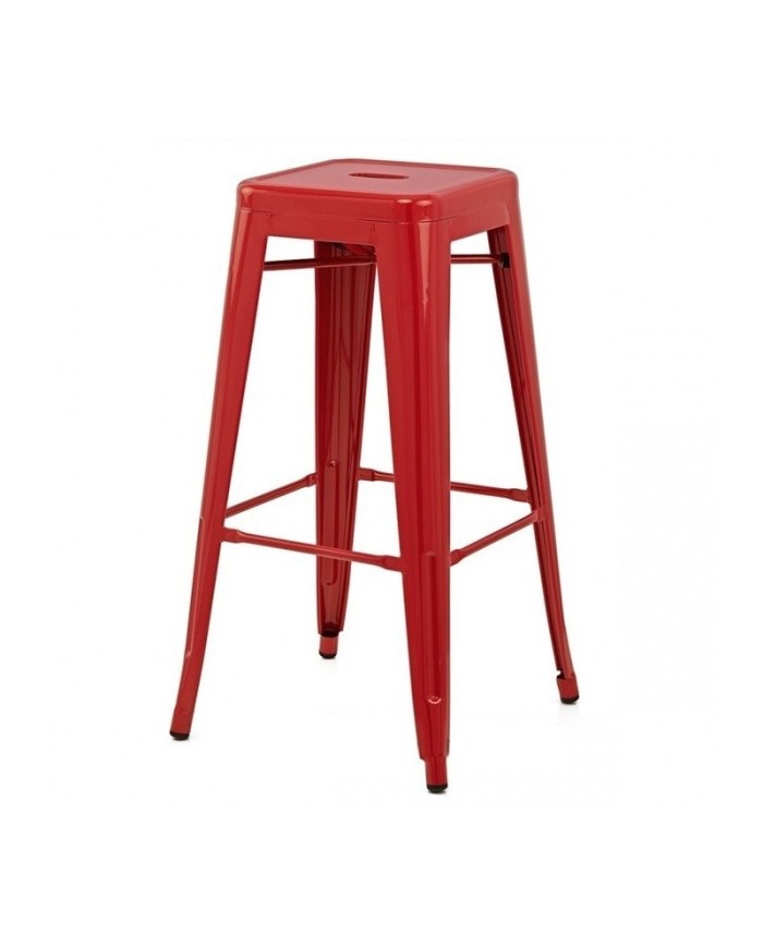 Taburete TOL EK LIMITED, acero, rojo