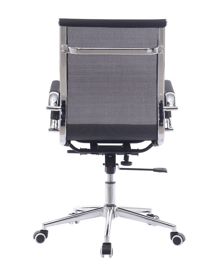 Sillón de oficina IGOR, giratorio, regulación de altura, basculante profundo, malla negra