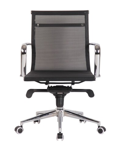 Sillón de oficina ZURICH, giratorio, malla negra