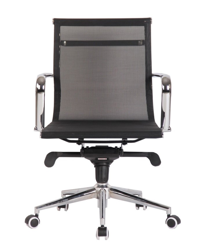 Sillón de oficina ZURICH, giratorio, malla negra