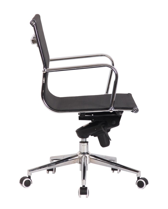 Sillón de oficina ZURICH, giratorio, malla negra