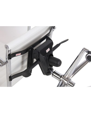 Sillón de oficina ROTERDAM, alto, similpiel blanca