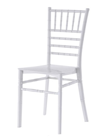 Silla CHIAVARI 28, apilable, polipropileno blanco