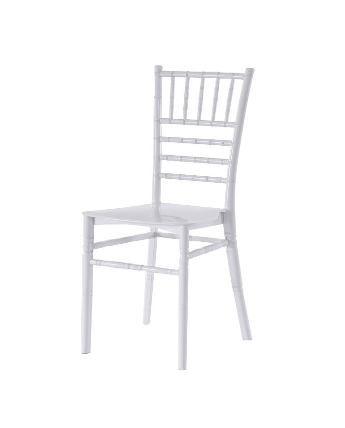 Silla CHIAVARI 28, apilable, polipropileno blanco