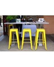 Taburete TOL EK LIMITED, acero, amarillo