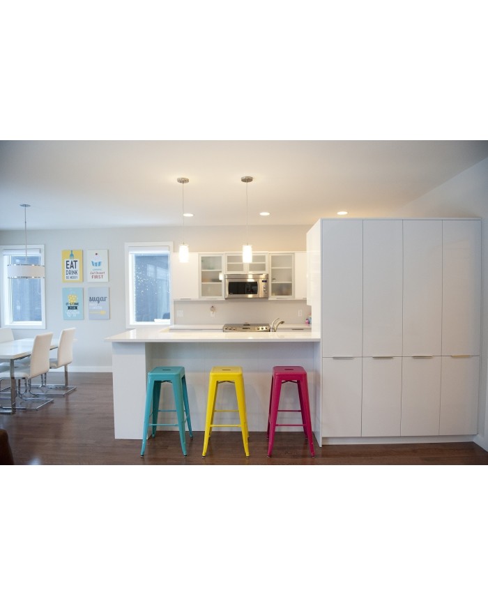 Taburete TOL EK LIMITED, acero, amarillo