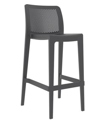 Taburete SOHO, apilable, polipropileno antracita