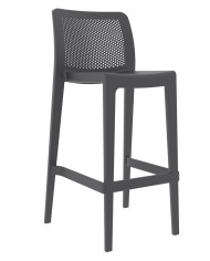 Taburete SOHO, apilable, polipropileno antracita