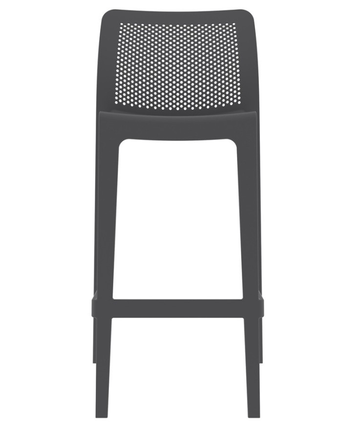 Taburete SOHO, apilable, polipropileno antracita