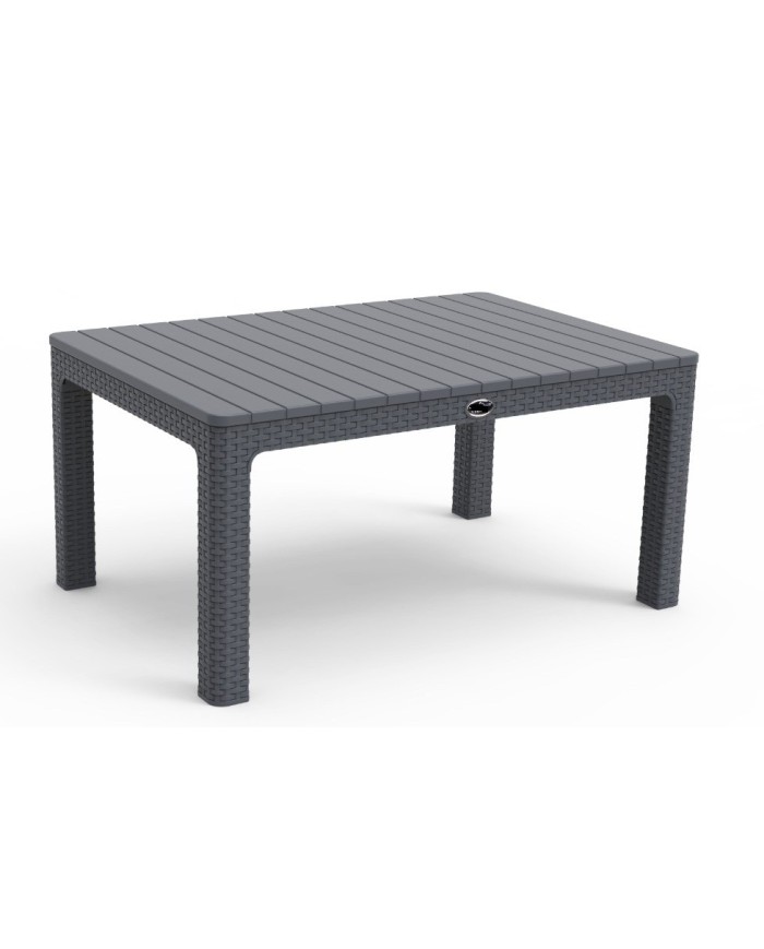 Mesa ALBUFEIRA, baja, polipropileno gris, 90 x 60 cms