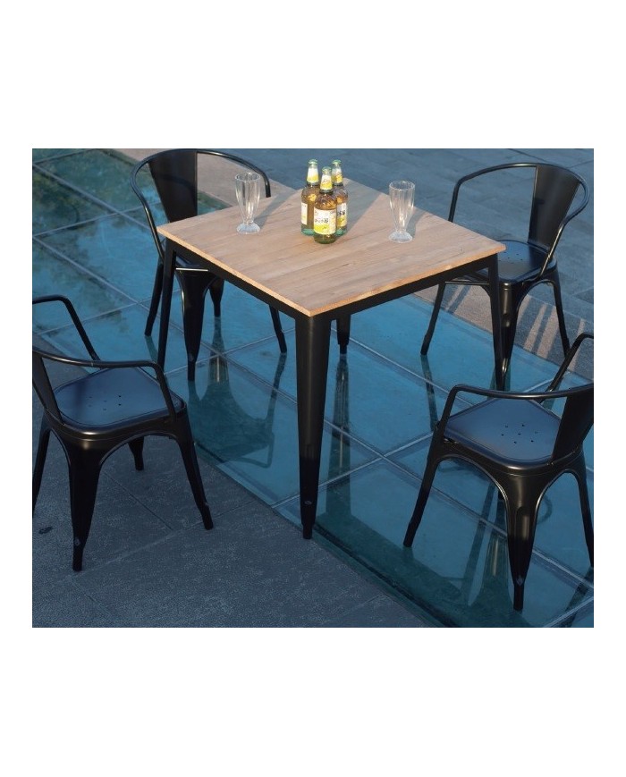 Sillón TOL EK LIMITED, acero, negro