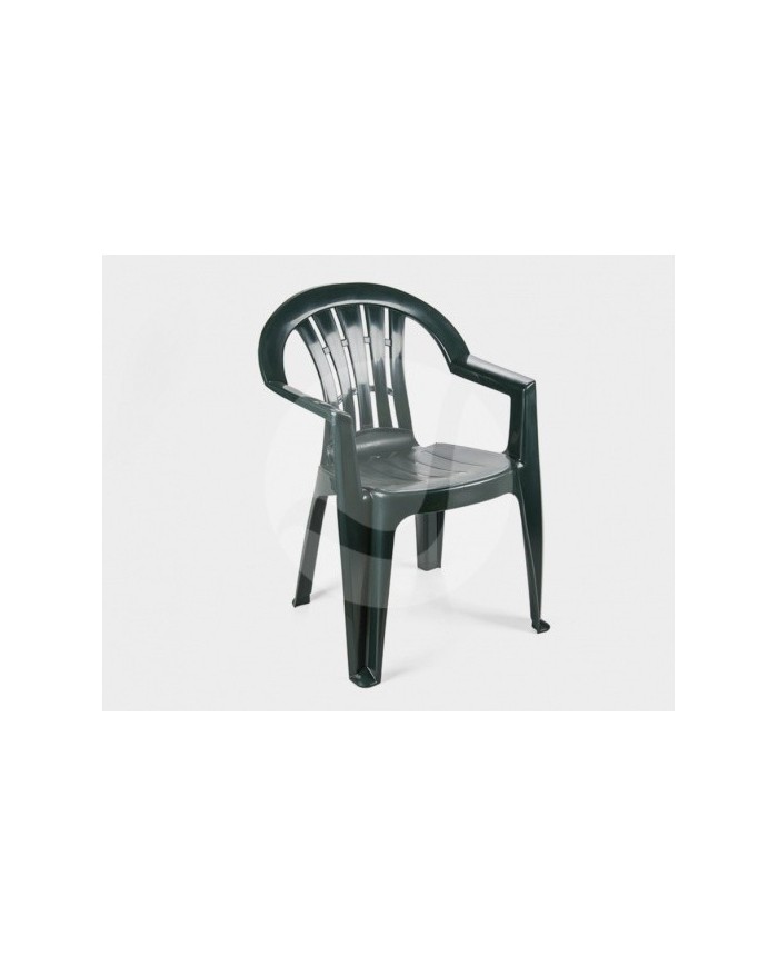 Sillón CANARIAS, monoblock, apilable, verde