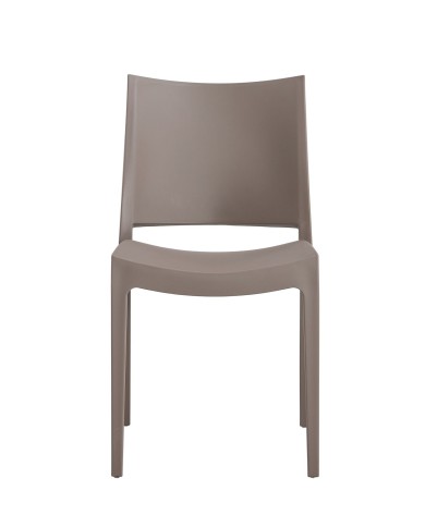 Silla CAPRI, apilable, tratamiento anti UV, polipropileno tórtora