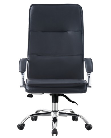 Sillón de oficina NEROTH, alto, mecanismo multifunción, similpiel negra