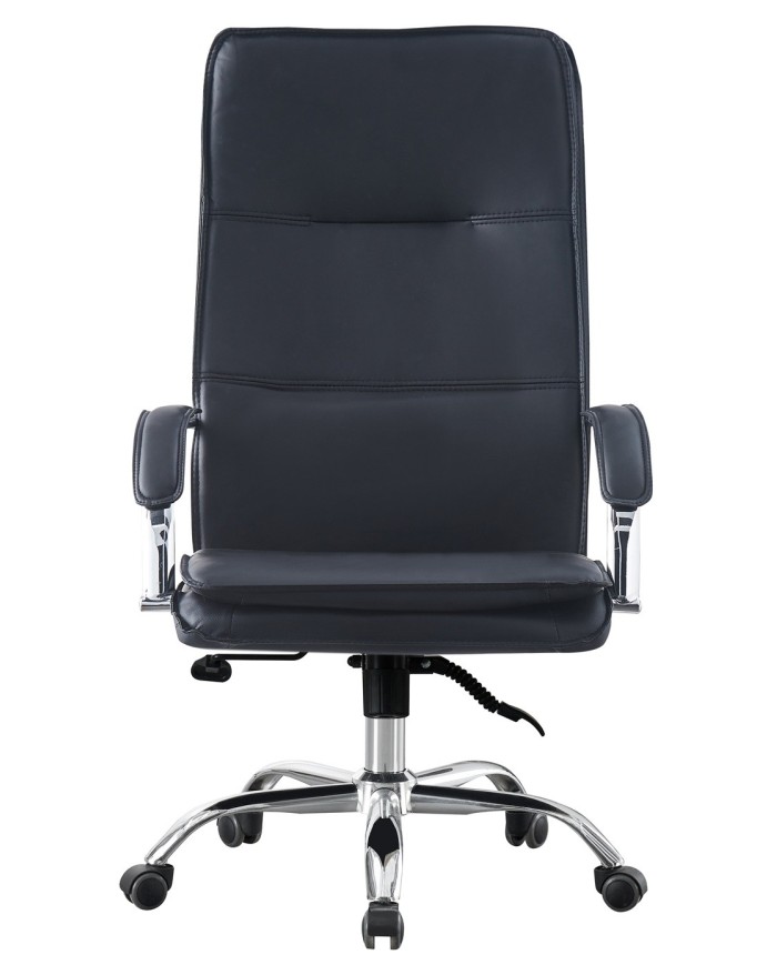 Sillón de oficina NEROTH, alto, mecanismo multifunción, similpiel negra