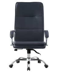 Sillón de oficina NEROTH, alto, mecanismo multifunción, similpiel negra