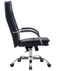 Sillón de oficina NEROTH, alto, mecanismo multifunción, similpiel negra