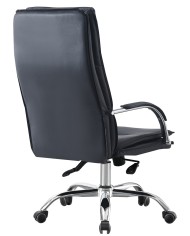 Sillón de oficina NEROTH, alto, mecanismo multifunción, similpiel negra