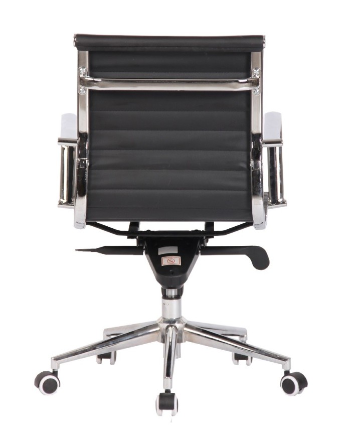 Sillón de oficina ROTERDAM, giratorio, similpiel negra