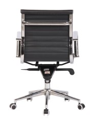 Sillón de oficina ROTERDAM, giratorio, similpiel negra