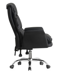 Sillón de oficina MAINZ, alto, giratorio, similpiel negra