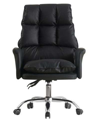 Sillón de oficina MAINZ, alto, giratorio, similpiel negra