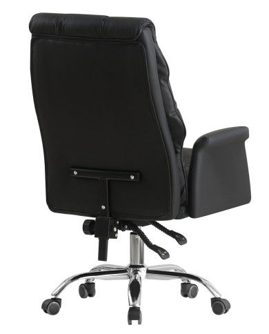 Sillón de oficina MAINZ, alto, giratorio, similpiel negra