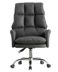 Sillón de oficina MAINZ, alto, giratorio, similpiel gris