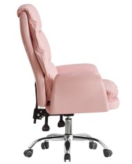 Sillón de oficina MAINZ, alto, giratorio, similpiel rosa light