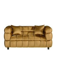 Sofá LORING, 2 plazas, tejido velvet camel 34