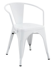 Sillón TOL EK LIMITED, acero, blanco