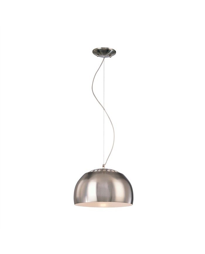 Lámpara ARC, colgante, diseño, cromado satinado