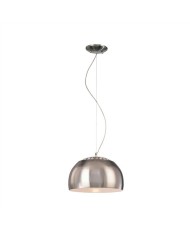 Lámpara ARC, colgante, diseño, cromado satinado