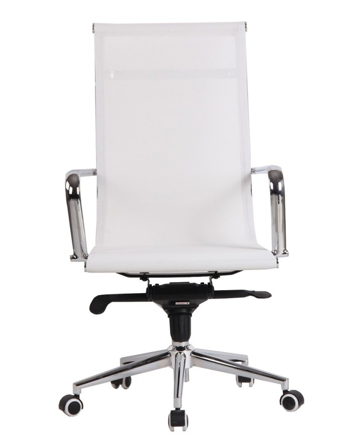 Sillón de oficina ZURICH, alto, malla blanca