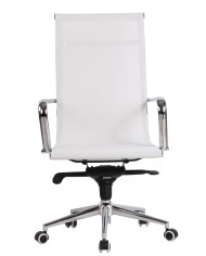 Sillón de oficina ZURICH, alto, malla blanca