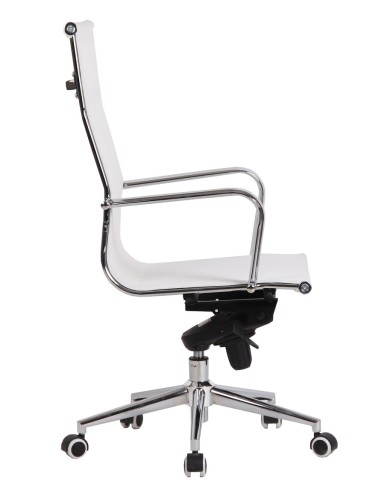 Sillón de oficina ZURICH, alto, malla blanca
